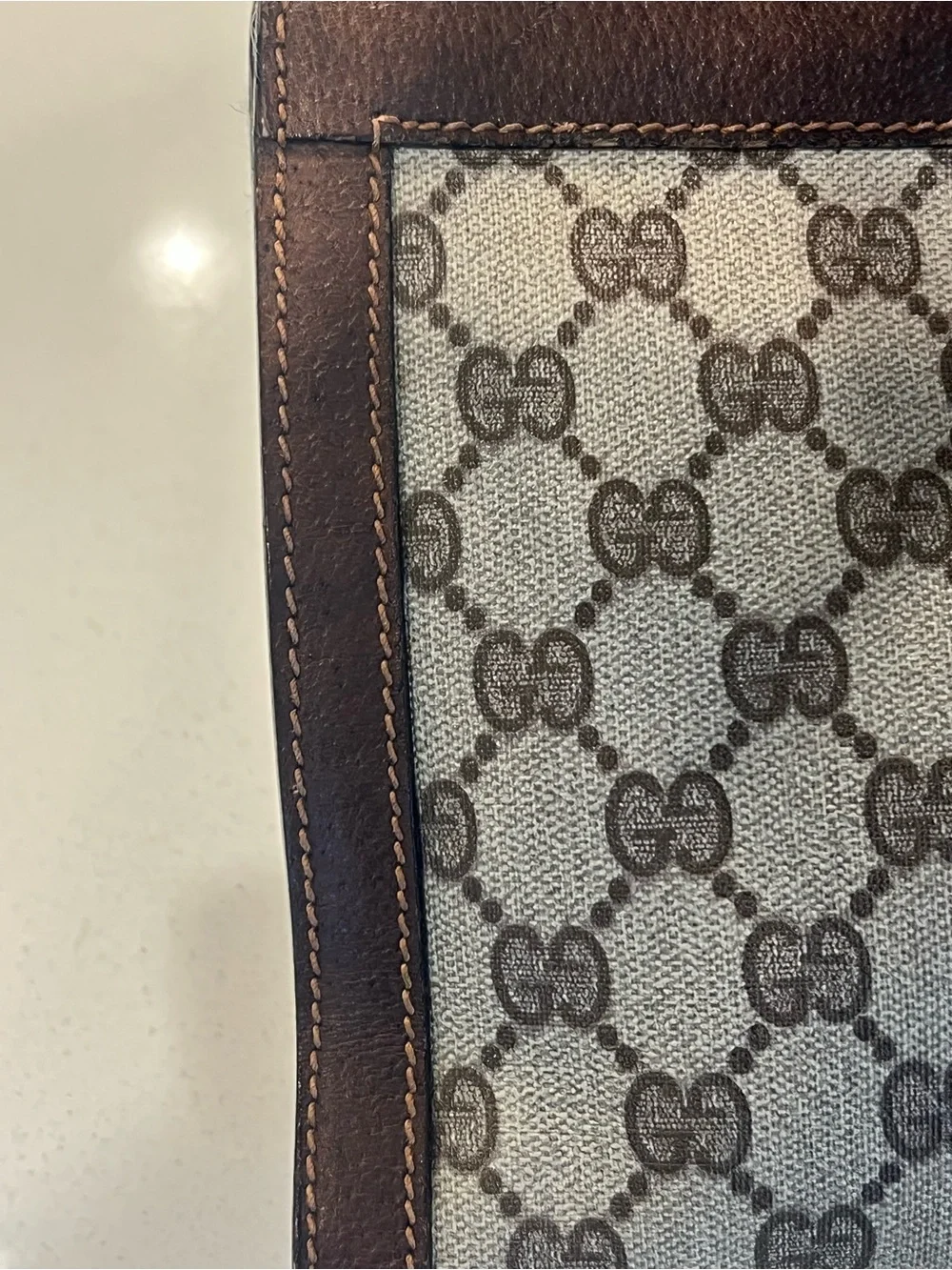 Vintage Gucci GG Supreme Web Clutch/Pouch